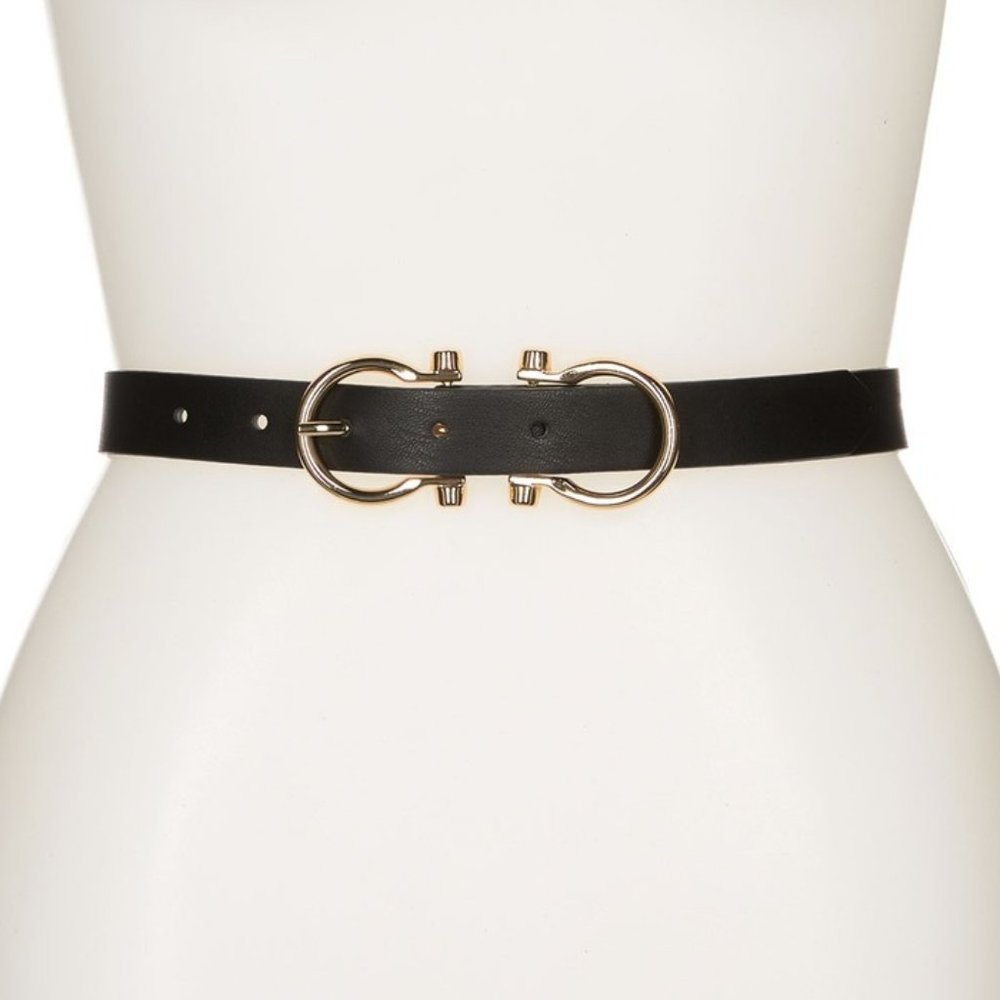 Linea Pelle Double Buckle Belt